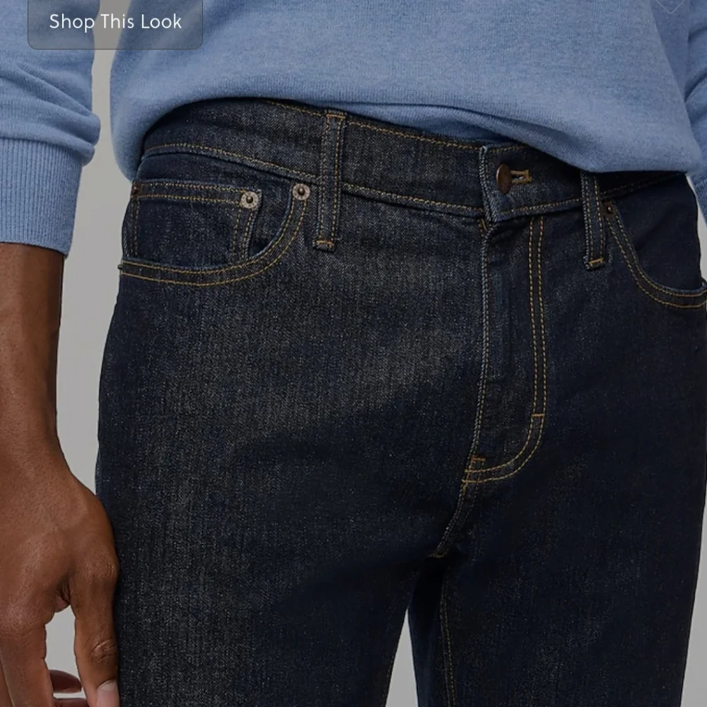 J CREW MEN'S 250 SKINNY DENIM JEANS SIZE 31 X 34